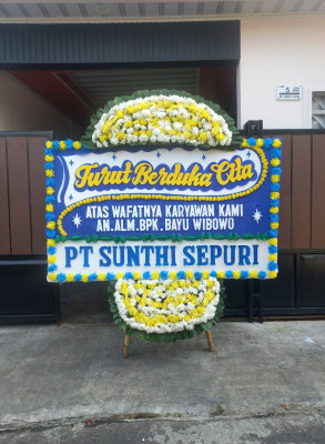 Papan Bunga Duka di Wedarijaksa